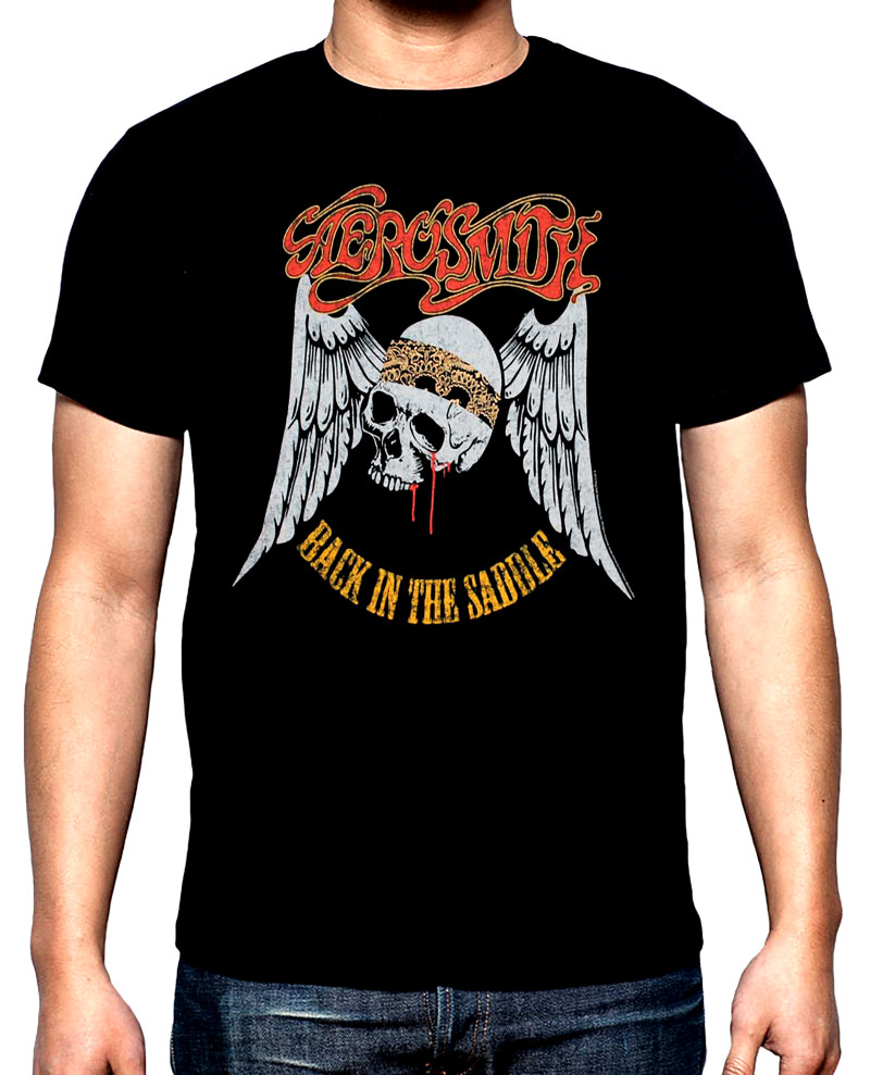 T-SHIRTS Aerosmith, Back in the saddle, 2, men's t-shirt, 100% cotton, S to 5XL
